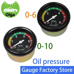 60mm Mechanical oil pressure gauge for KAMAZ  14.3830-03 1701-75  Agricultural Vehicle Harvester tractor oil pressure gauge 0-10