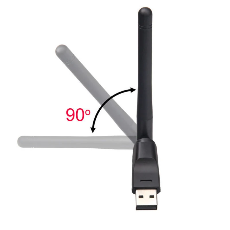 1PCS  150Mbps Mini USB WiFi Adapter Wireless Network Card 2.4GHz Wi-Fi Receiver Dongle for Windows PC Desktop Laptop