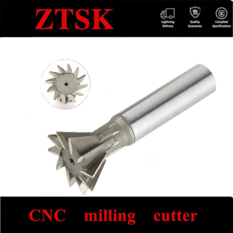 Fresadora Dovetail Cnc Router Bit Haste Reta Hss End Mill 45 55 60 Graus