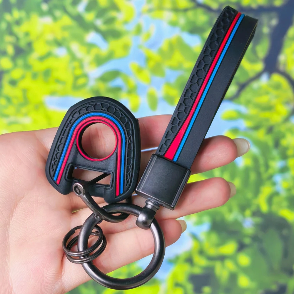 Precise Cutout Silicone Key Cover With Keychain For Honda CB650R High‑Grade Motorcycle Accessories Non‑Slip Protective Shell Cap