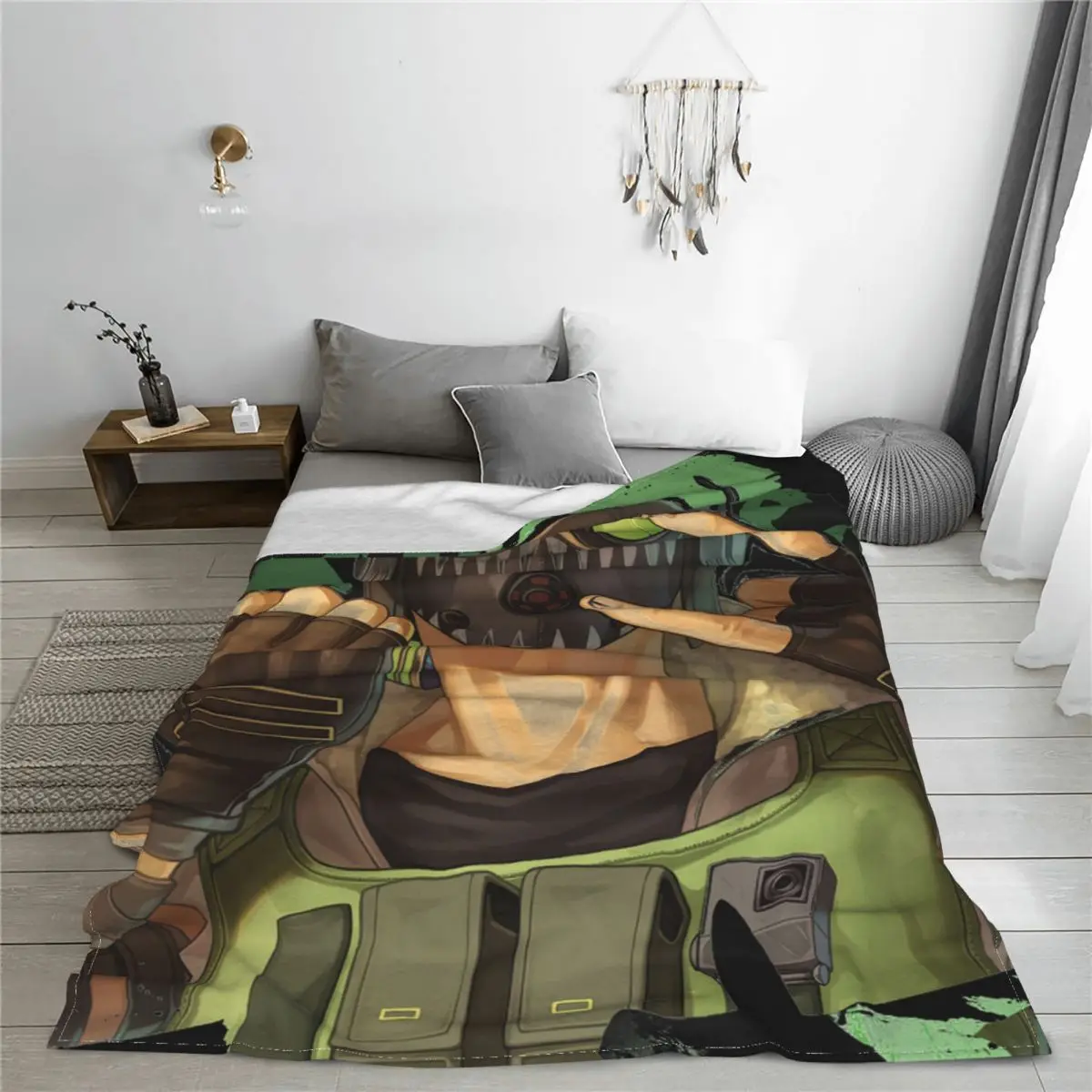 Apex Legends Octane Wool Blanket Pathfinder Bangalore 80s Game Awesome Throw Blankets for Sofa Bedding Lounge 150*125cm Quilt