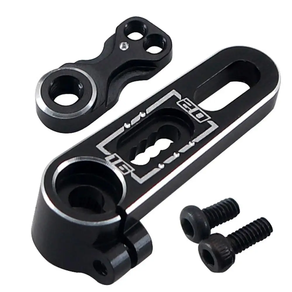Aluminum Alloy Remote Control Steering Servo Arm for 1/10 Crawlers Climbing Car Double Hole 25T Servo Arm 15.5-20mm