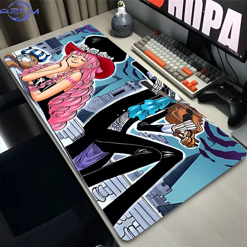 Hot Selling  Mouse Pad one piece Perona Anime Extended Gamer Desk mat Large Computer Keyboard Pad Thickened gaming mousepad