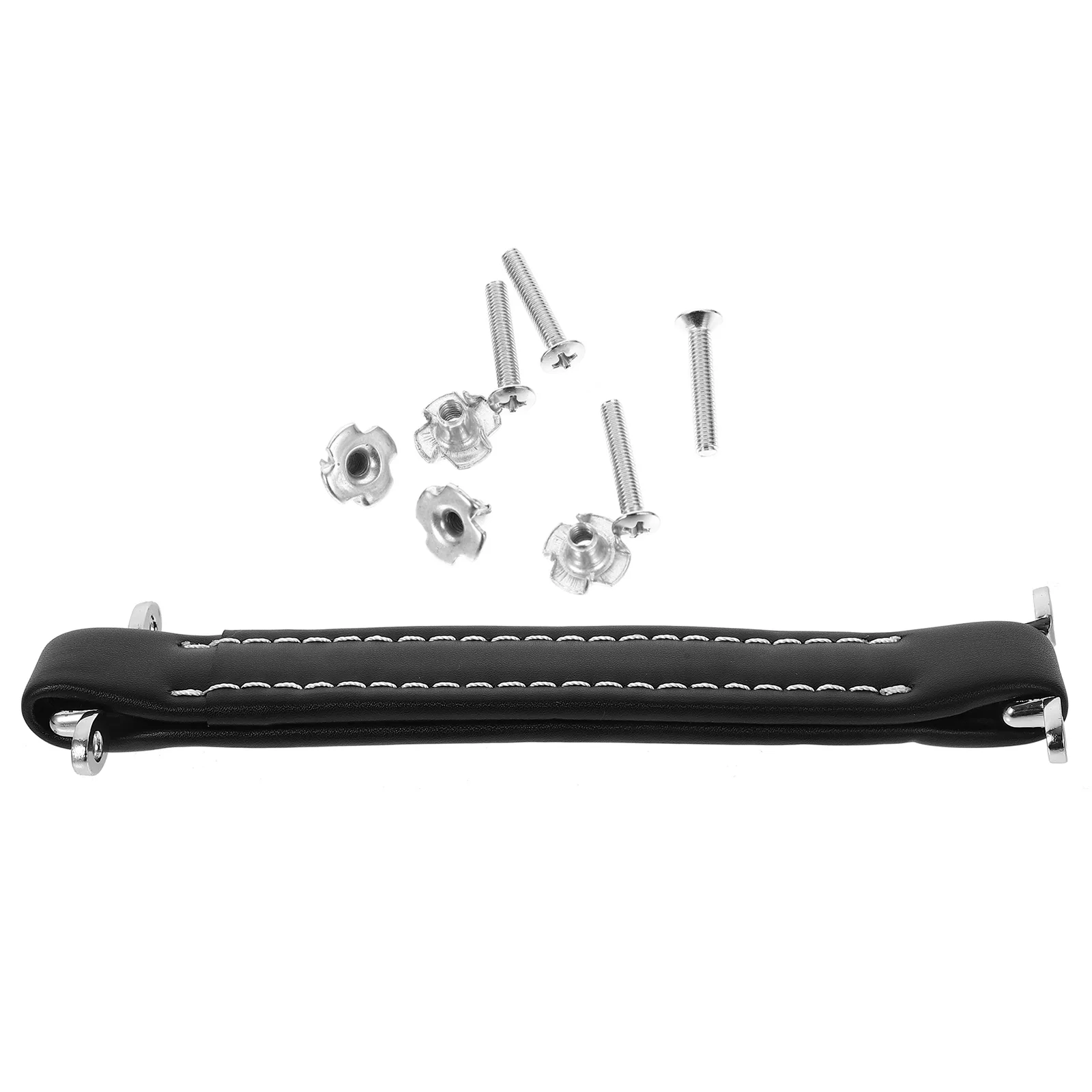 

Pu Guitar Amplifier Handle Strap Durable Lightweight Black Vintage Style For Audio Speaker Carry Belt With Reinforced
