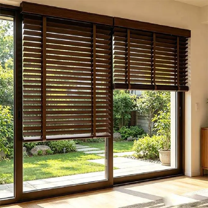 Custom Wood Blinds. Made to measure your windows. Natural basswood. Cordless lift & tilt. Blackout or light filtering. Quality