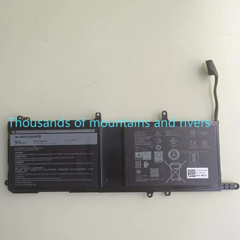 

bateria do portátil for DELL Alienware 15 R3 R4 17 R4 R5 série P31E P69F 44T2R HF250 MG2YH, 9NJM1, 8684mAh, 11.4V, 99WH