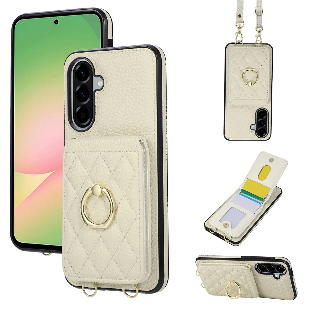 Crossbody Wallet Card Slot Handyhülle für Samsung Galaxy A17 A07 A56 A36 A26 A16 A06 A55 A35 A25 A15 A54 A34 A14 A52 5G Cover