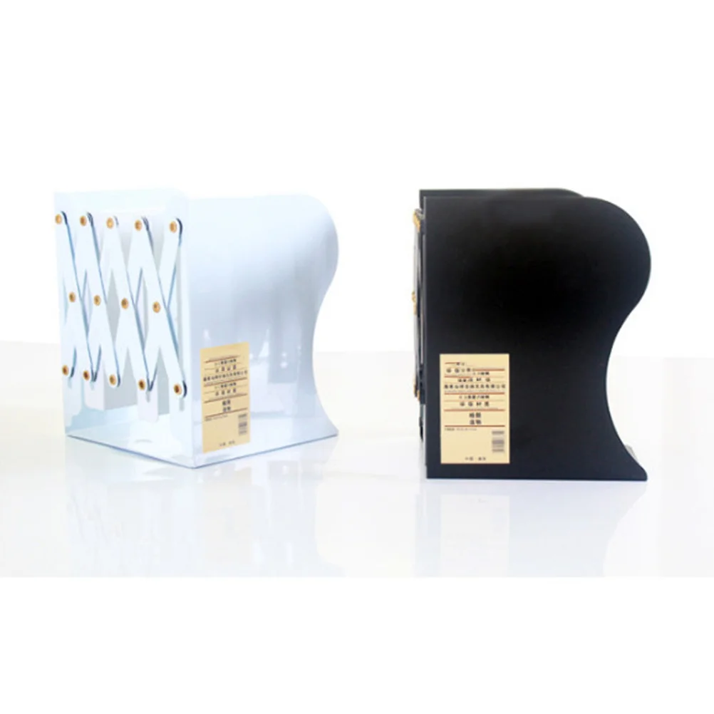 Metal Bookend Telescopic Book Stand Heavy Duty Organizer Storage Rack For Home Office Library Classroom Shelf Protection