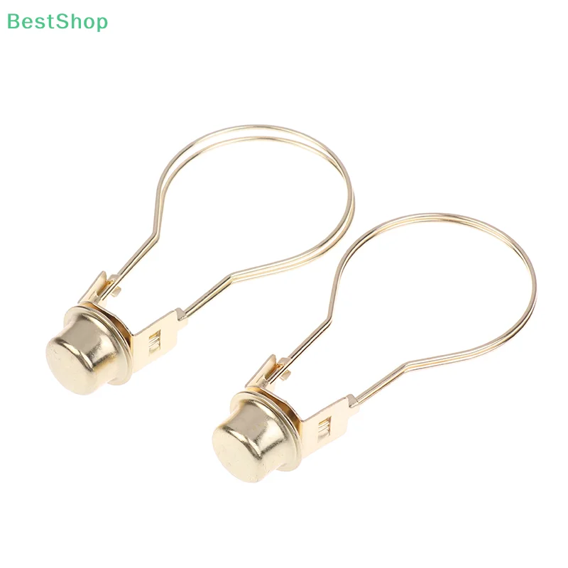 

2Pcs Lamp Shade Harp Holder Bulb Spring Clip Keep Lamp Shade Horizontal Hardware Durable Fixed Lamp Decoration