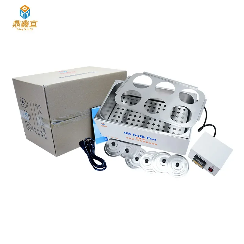 Xin Tester 6 Holes Split Type Oil Bath Lab Heating Thermostatic Devices Digital Display Constant Temperature  220V