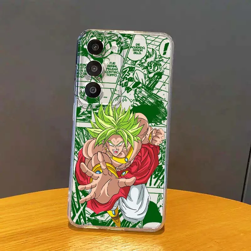 

Dragon Ball Gogeta Broli Phone Case For Samsung Galaxy S25 S24 S23 S22 S21 S20 S10 Lite Plus FE Edge TPU 5G Transparent