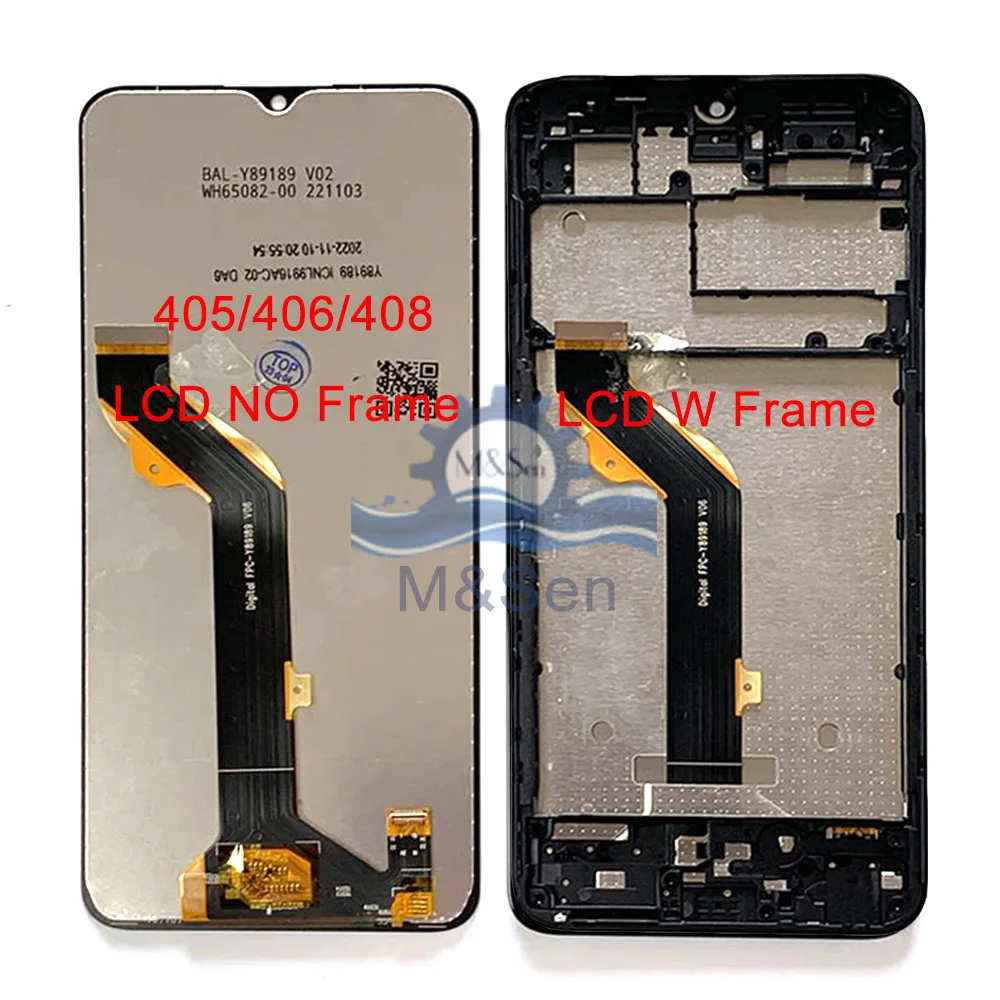 6.6''Original For TCL 40R 5G LCD T771K Screen Display Touch For TCL 403 T431D 405 T506D 406 408 T507A/ 40 XE 40 SE Frame