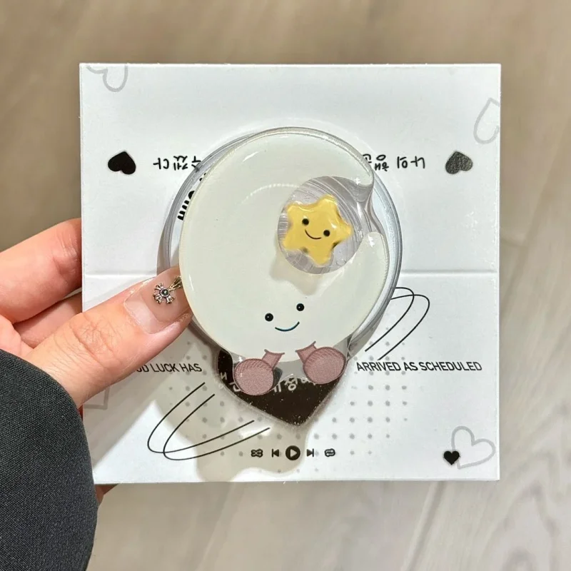 Simpatico cartone animato Ruota Luna Stella Supporto magnetico Grip Tok Griptok Supporto per telefono Supporto per iPhone 15 16 Per Pad Magsafe Smart