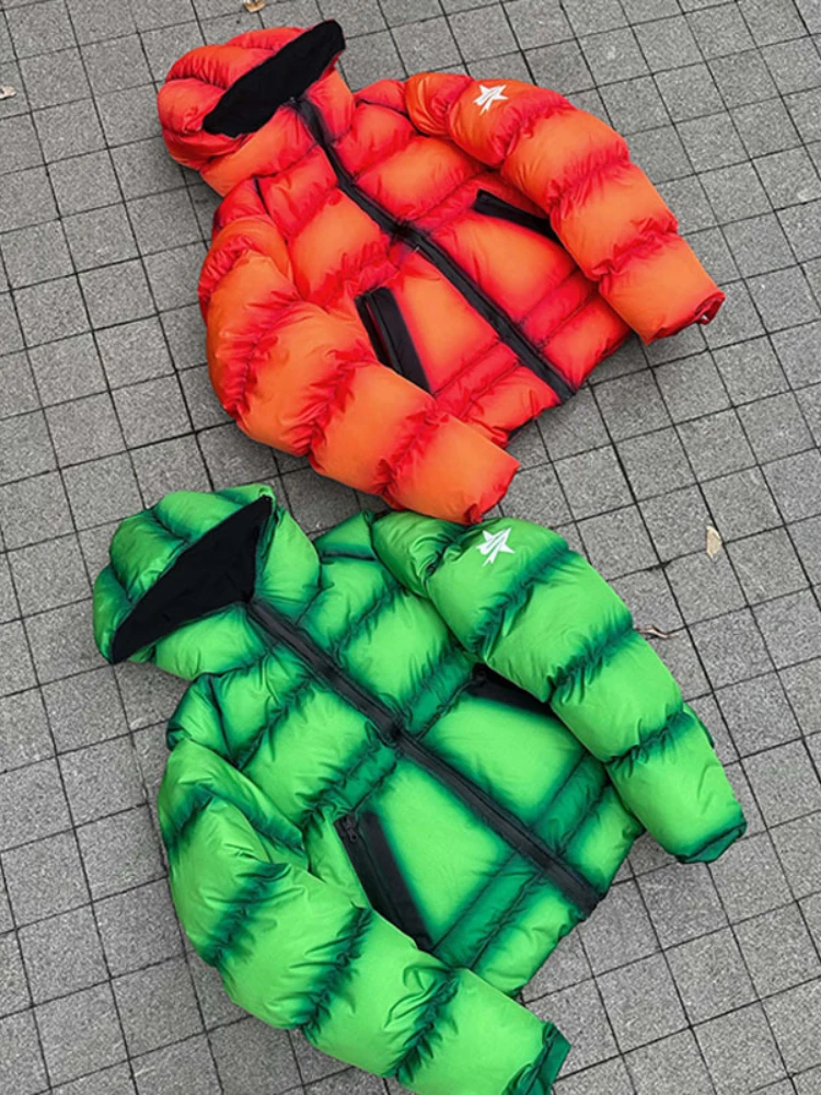 سويت شيرت كلاسيكي بغطاء للرأس بسحاب كبير الحجم للرجال، موضة دافئة وغير رسمية Y2K هيب هوب بلون سادة شتوي فضفاض Harajuku