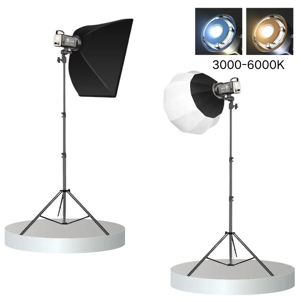 100W Photography 8300 CY LED Video Light  Daylight-Balanced Sun Lamp for Portrait Flash Studio Accessories Youtube Live