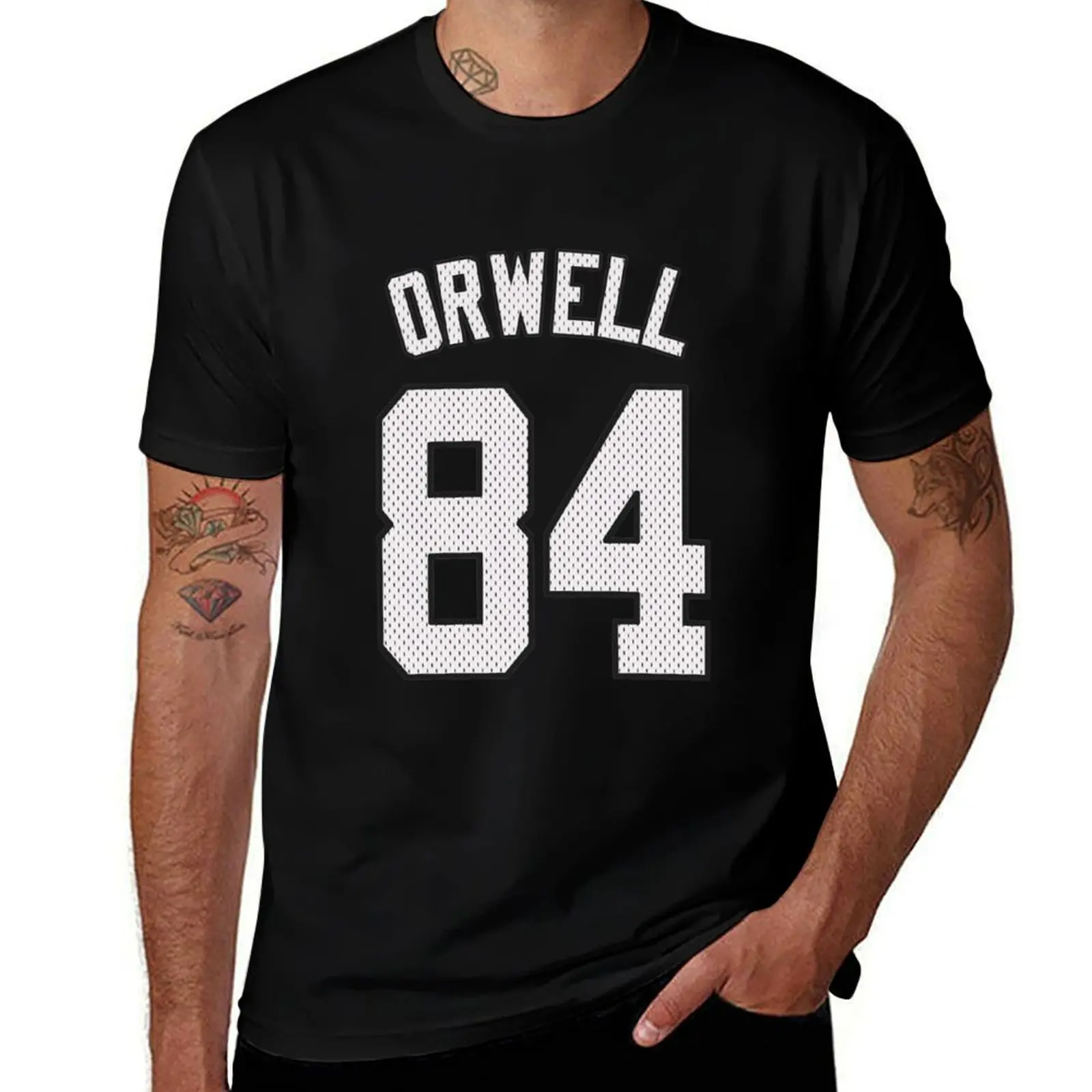 

George Orwell 1984 T-Shirt t shirts for man graphic tees cotton t shirt man funny t shirts dark humor T-shirt
