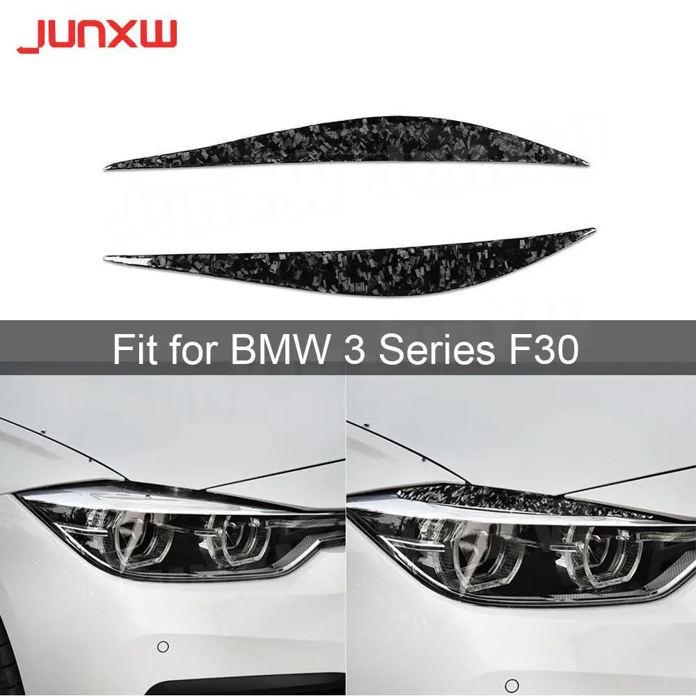 

Carbon Fiber Fiber Front Lamp Eyebrow Headlight Covers for BMW 3 Series F30 2012-2018 Car Styling