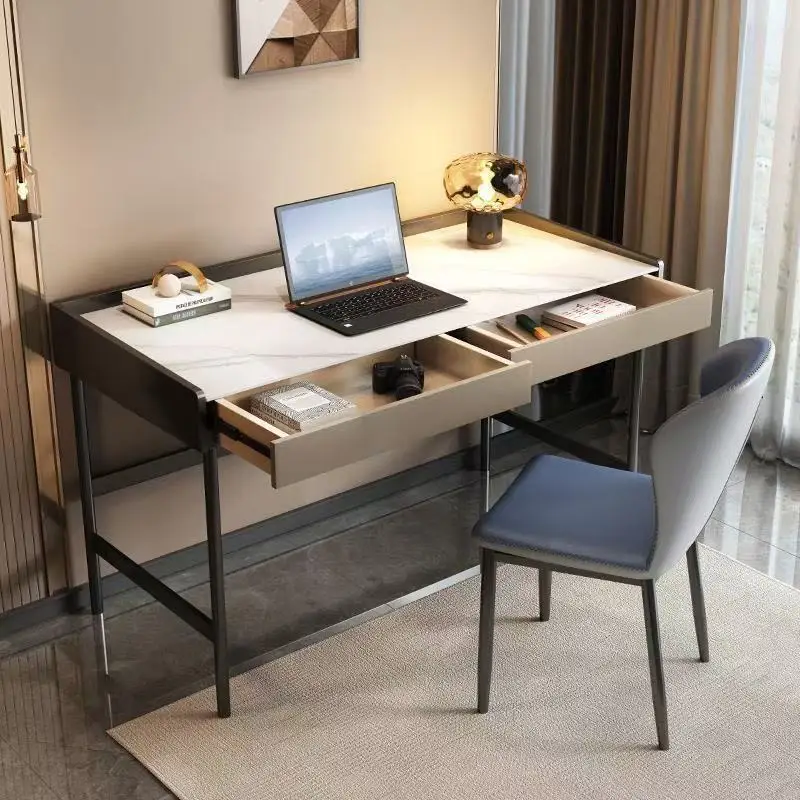 Slate desk Home study writing table Hotel desk Bedroom Simple modern office Computer desk Italian