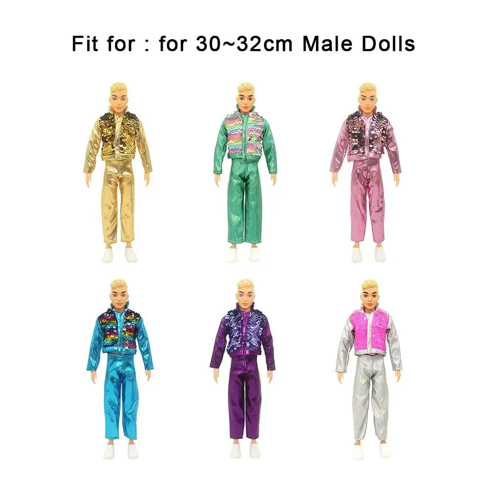 2024 Male Doll Clothing New Fashion 6 Colors Handmade Clothes Set Male Doll Accessories 30CM Doll