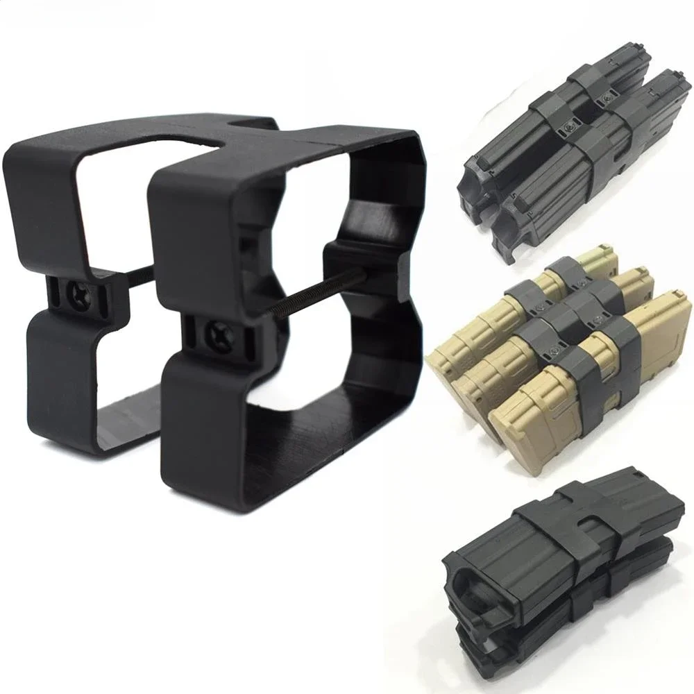 Tactical Dual Rifle Magazine Parallel Link for M4 A1 Rifle Mag Coupler Clip Airsoft Magazine Connector Clamp Hunting Accessories