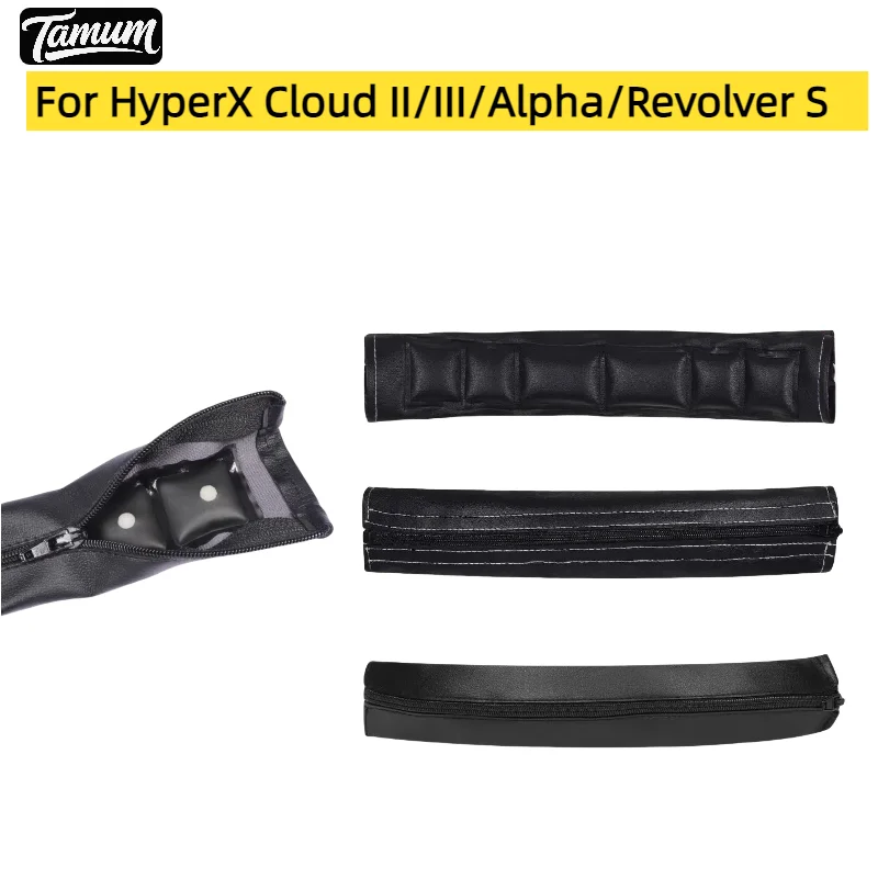 Comfort Headband Cover Cushion Pad Cover Protector for HyperX Cloud II/III/Alpha/Revolver S Headset Headphones