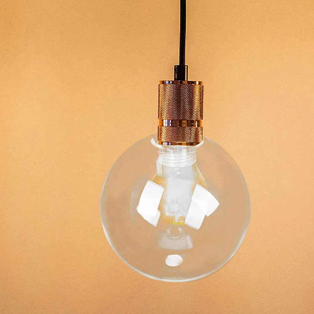 Clear Spherical Glass Lampshade with G9 Thread Base Round Light Globe Cover for Ceiling Fan Pendant Bathroom Light Fixture