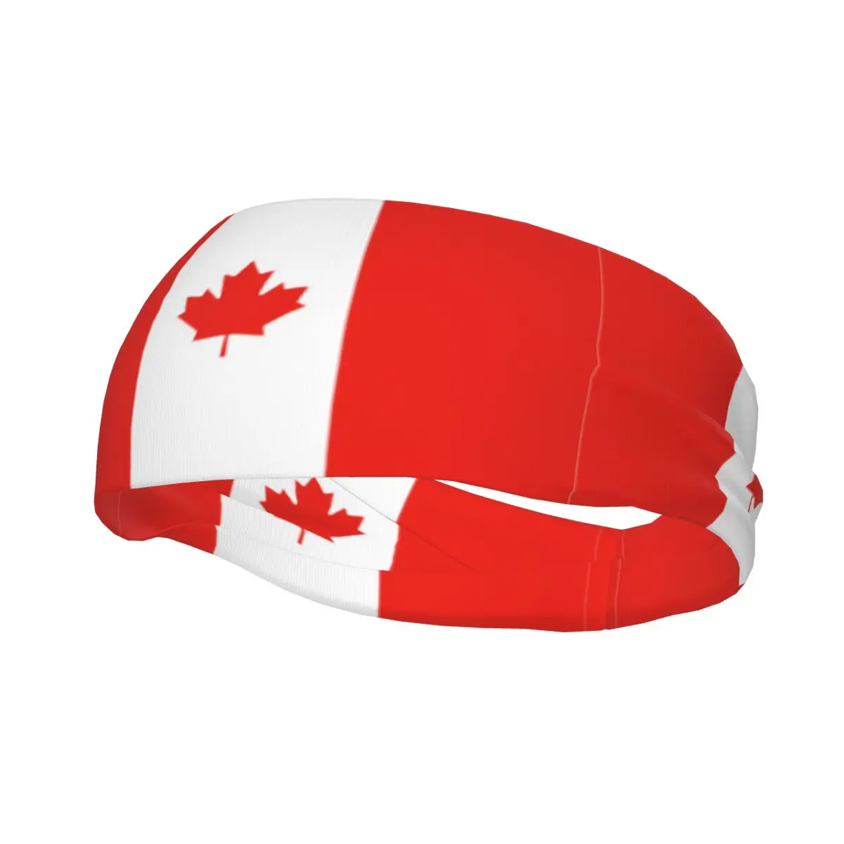 

Sports Headband Portable Hair Band Canada Canadian Flag Hair Wrap Brace Cycling Running Exercising Sweatband