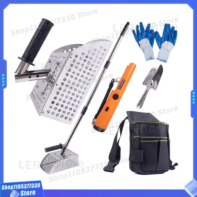 Heavy Duty Stainless Steel Garden Tool Set with Long Handle Shovel Rake and Spatula Ergonomic Design Professional Gardening