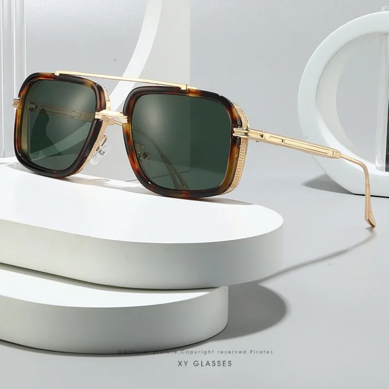 Солнцезащитные очки квадратные модные солнцезащитные очки мужские роскошные женские брендовые сверхлегкие оправы для туризма и вечеринки Leisu