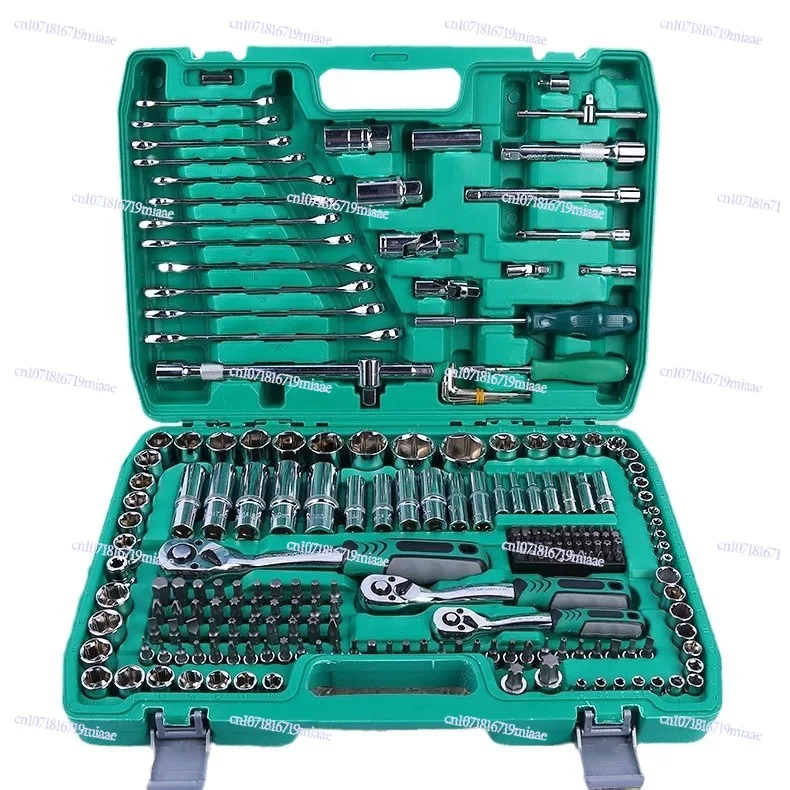 Wholesale 216-Piece Auto Repair Tool Set with 72 & 24 Teeth Sleeve Combination Wrench Set for Vehicle Maintenance