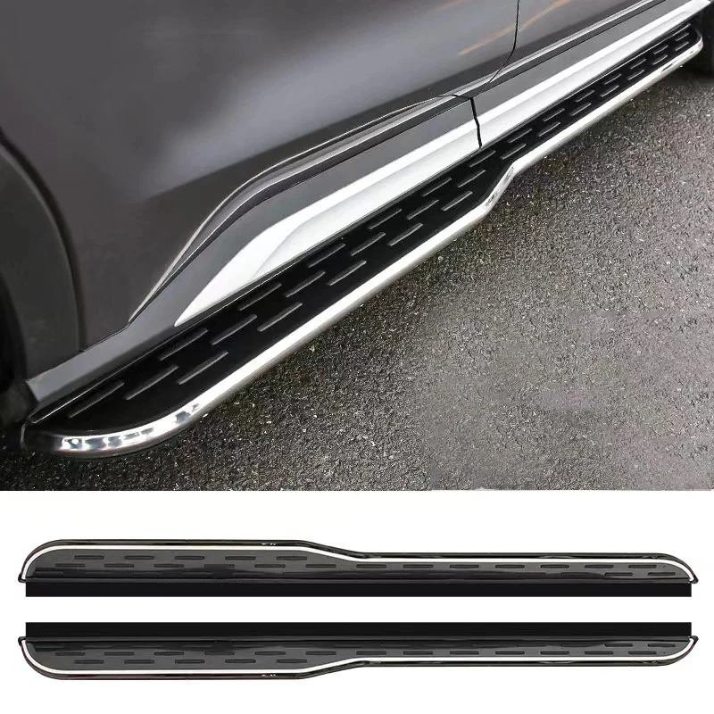 Car Accessories Matte Black Aluminum Bolt-On Pair of Running Boards Brackets Included For SEAL U Song Plus 2023-2025 SUV