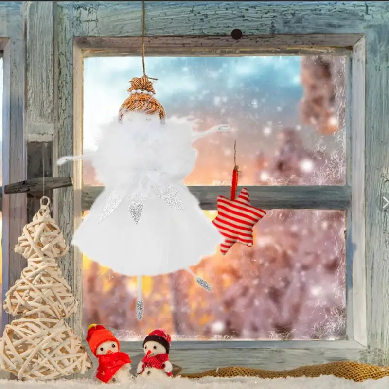 Angel Girl Ornament Mini Christmas Tree Ornaments Ballerina Tree Hanging Ornaments  Decorative Angel Doll Crafts Elves for Chris