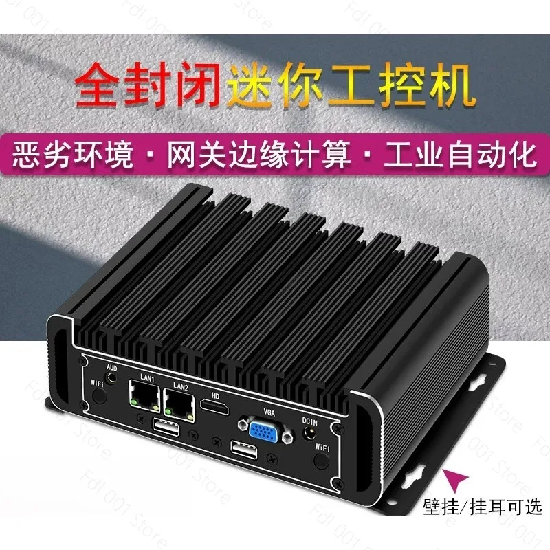 N2840 Fanless Micro PC Quad Core J6412 Barebones for Linux Low Power Home Office