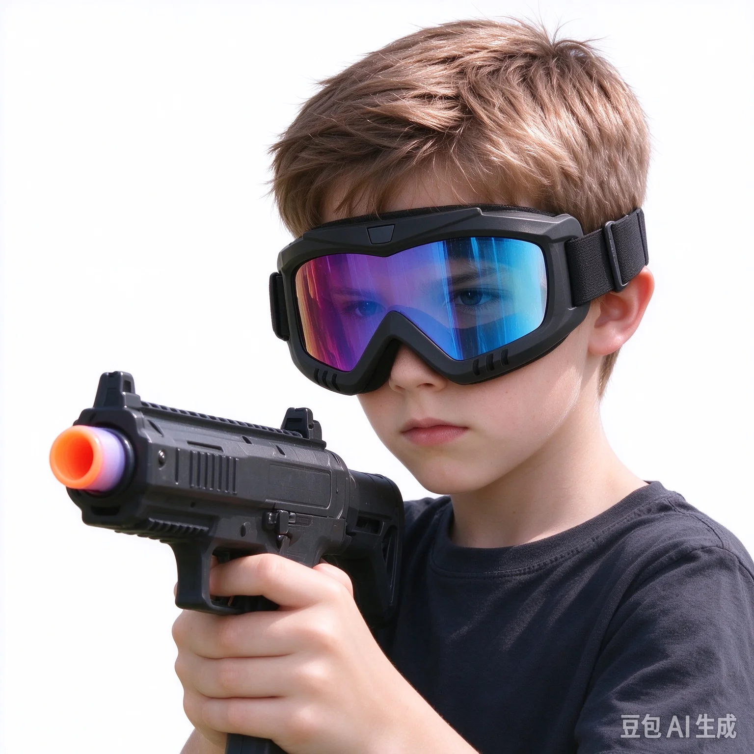 Tactical Safety Goggles, Anti-Fog Windproof Protective Glasses for Nerf Gun Game, Outdoor Sports Eye Protection for Kids Adults