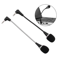 New 3.5mm Jack Flexible Microphone Speaker Mic For PC Computer Laptop Notebook Condenser Microphone for Skype Chat