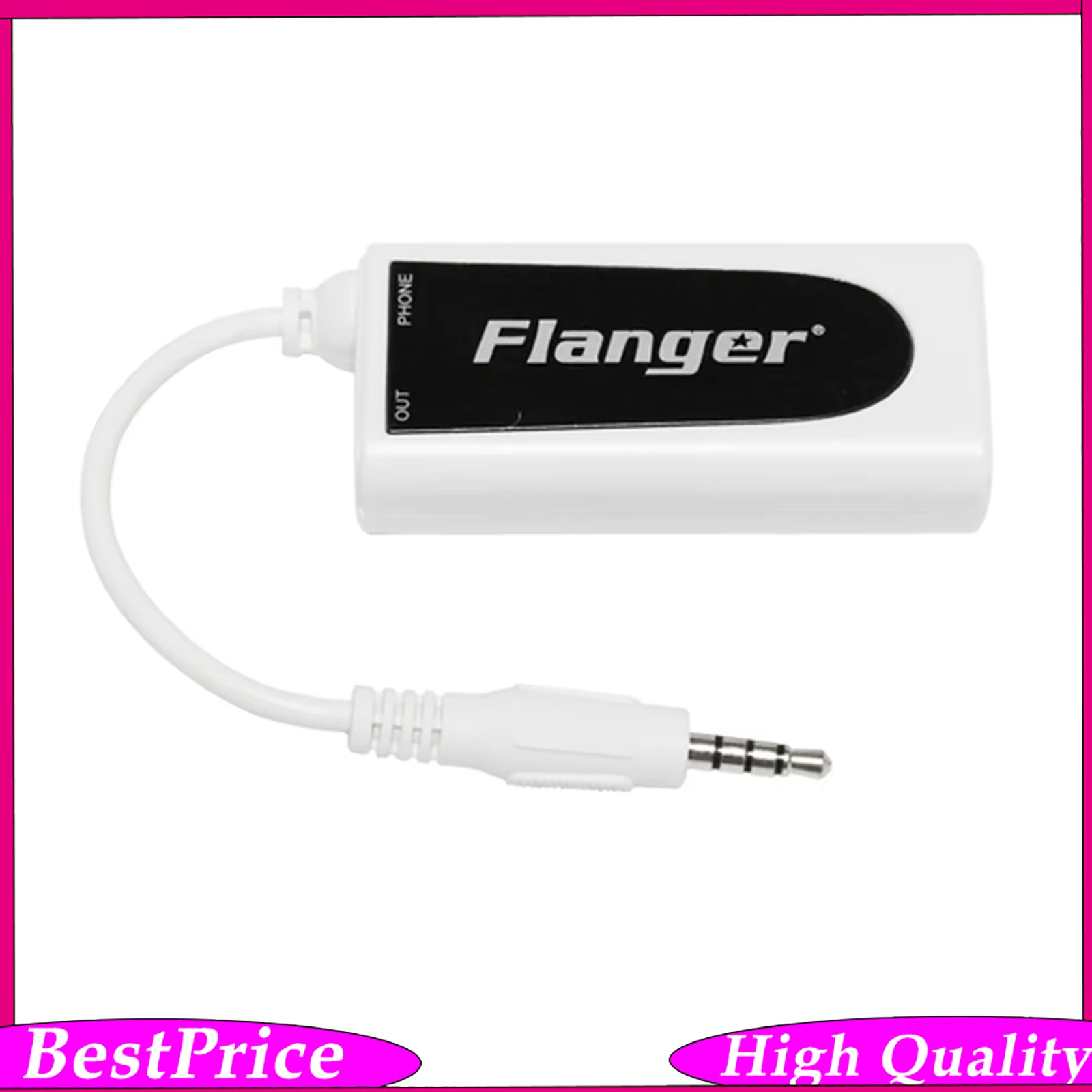 Flanger FC-21 Guitar Converter Electric Guitar Bass Mobile Phone Tablet Adapter Compatible for Android iPhone Guitar Accessories