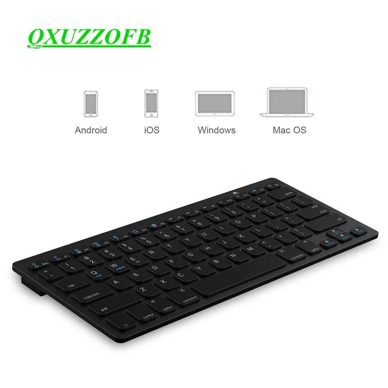 Teclado sem fio Bluetooth, Macbook, iPad Pro, Móvel, Android, Windows, Telefone, Tablet, Laptop, Russo, Espanhol, Coreano, Francês, Árabe