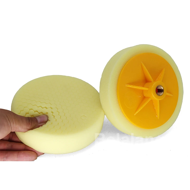 Belalang 6Inch 150mm Honeycomb Buffing Sponge Polishing Head Medium Yellow