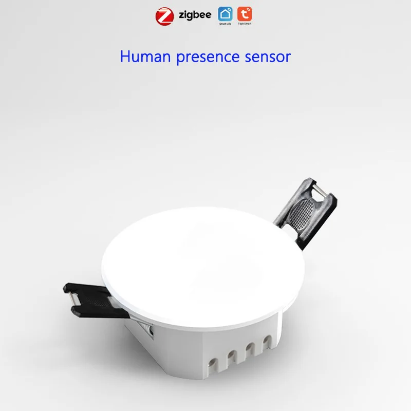 Light Two-in-one Ceiling Mounted Millimeter Wave Radar Graffiti Human Presence Sensor Body Motion Alarm Push Inching Detection