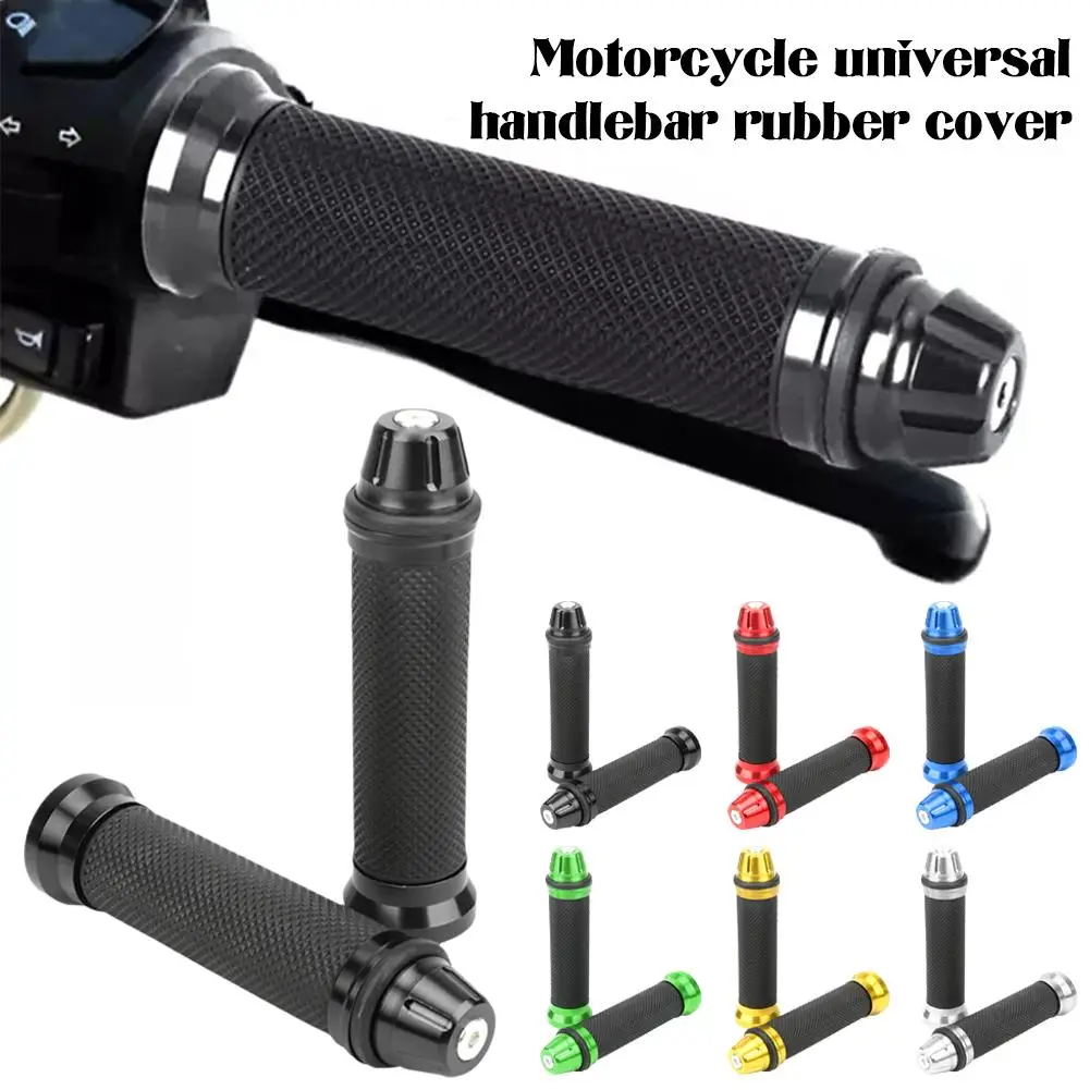 Motorcycle Dirt Bike Rubber Handle Grip Pedal Biker Parts 7/8