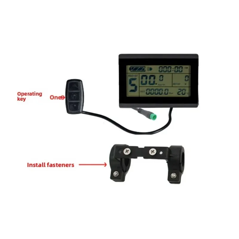 Electric Bicycle Assist Conversion Kit - Compatible for Kunteng KT-LCD3 LCD Dashboard Waterproof Connector