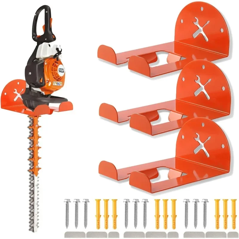 

Upgraded Trimmer Rack Wall Mount - 8" Heavy Duty Weed Eater Hanger for Garage Wall Bracket, Garden Power Tool Holder Organizer H