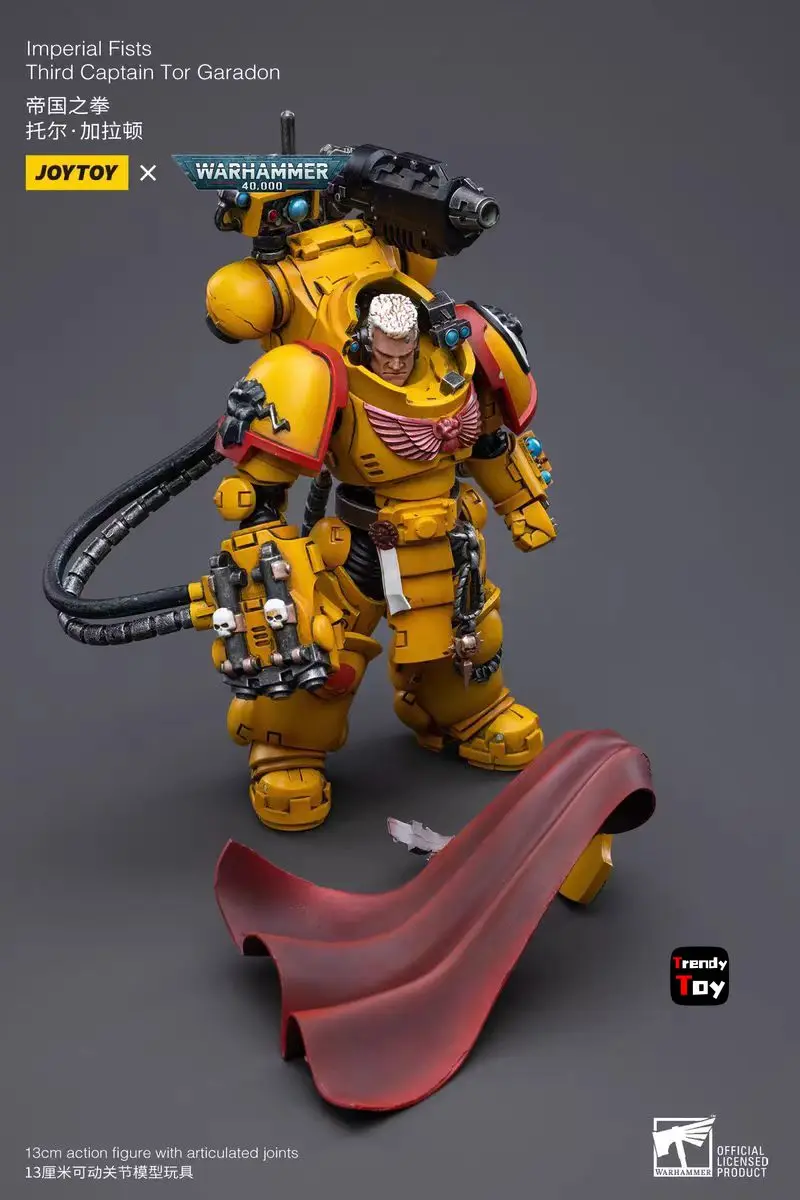 

【JOYTOY】Warhammer 40K Lmperial Fists Third Captain Tor Garadon 1/18 Action Figure Toys