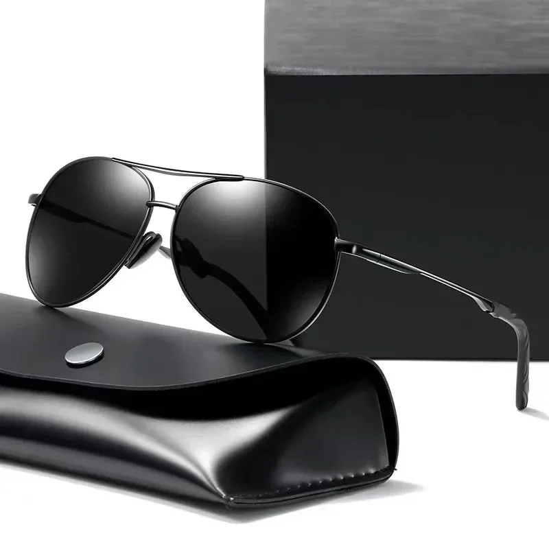 

Luxury Metal Photochromic Sunglasses Men Women Fashion Polarized Glasses Stylish Chameleon Anti-Driving Shades UV400
