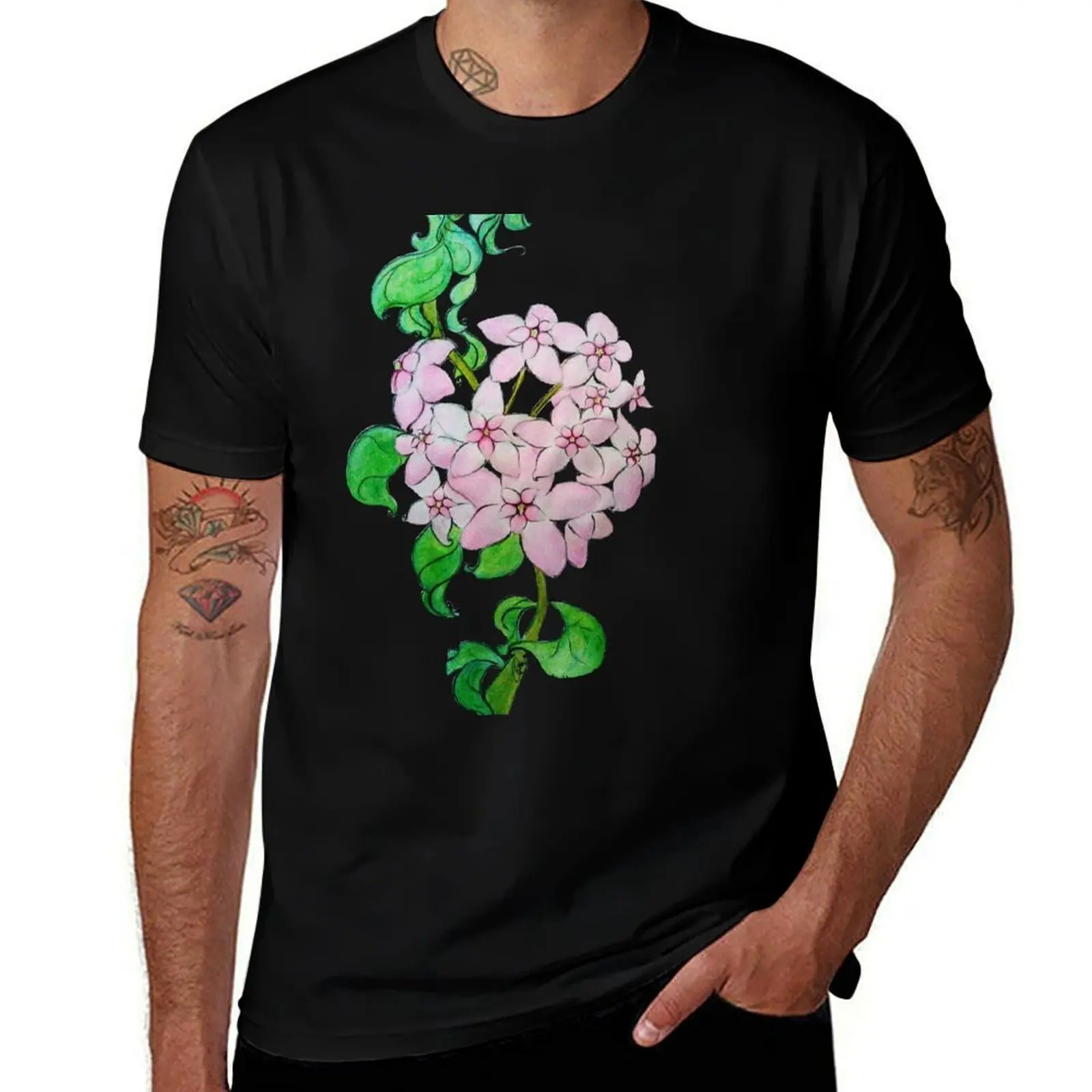 

COMPACTA Hoya T-Shirt man t shirt luxury cotton t shirt pack cotton tshirt 100% T-Shirt