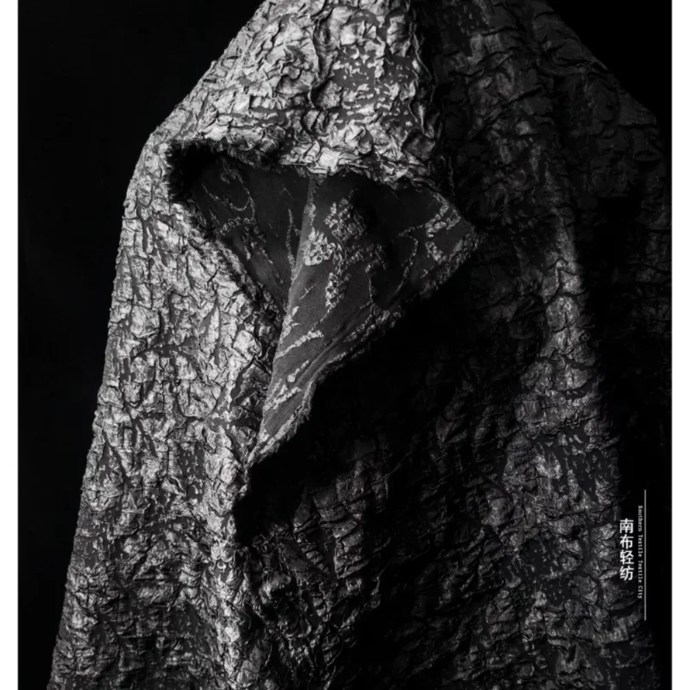 

Креативная белая реконструкция жаккардовой ткани, дизайнерская одежда для шитья своими руками, ткань из искусственного шелка