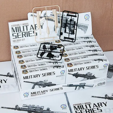 1/6 Assemble Coated Gun AK47 AK74 AKM AKM M416 M16A4 Refle Plastic Painting Military Simulation Model For Action Figure