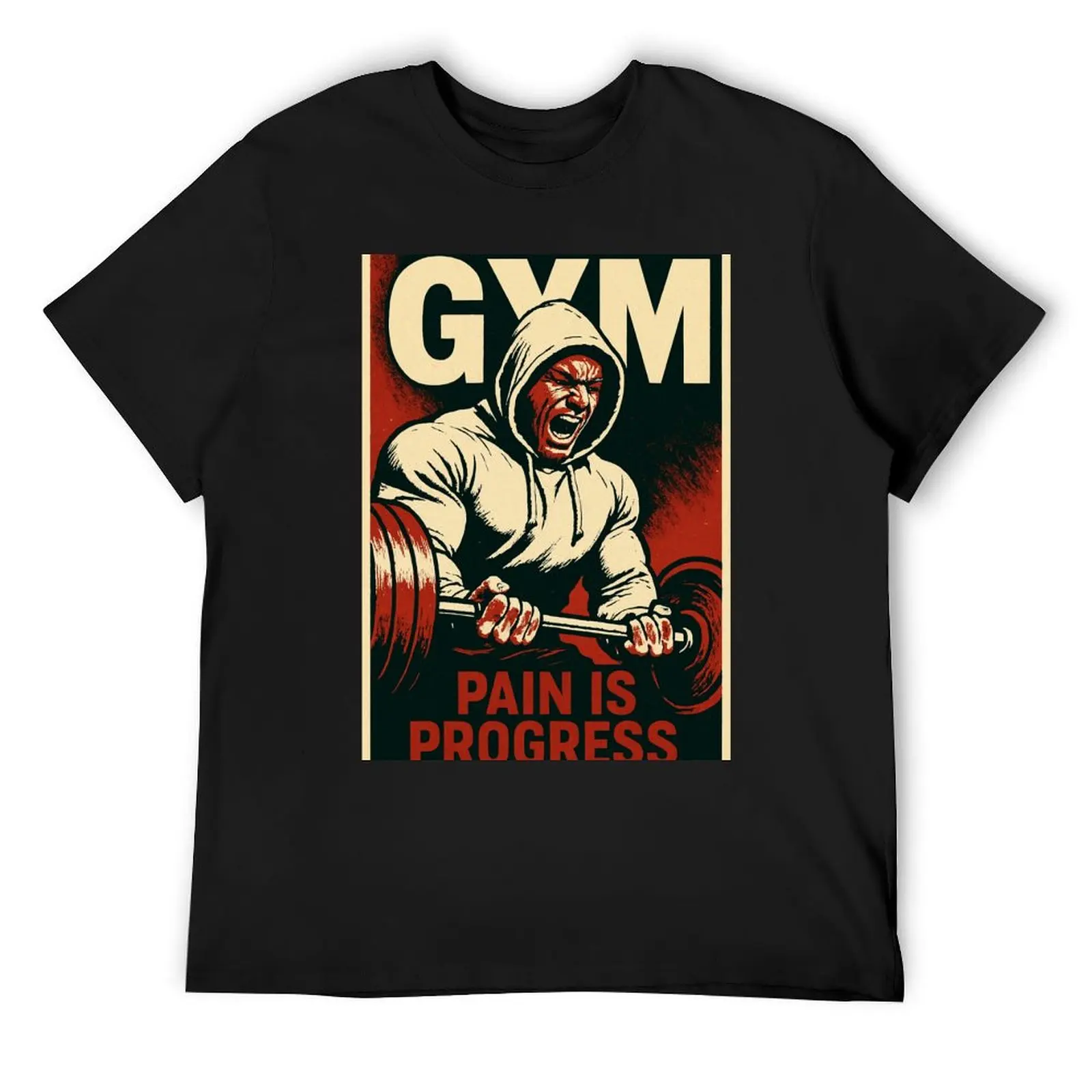 

GYM - PAIN IS PROGRESS T-Shirt graphic shirts tshirts personalised funny meme t-shirts oversize t-shirts man mens white t shirts