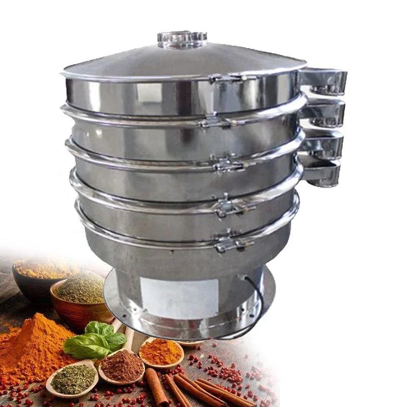 Corn Screening Sieving Gold Sifter Rubber Powder Sieve Coffe Coffee Beans Rotary Vibrating Screen Machine For Flour Soil