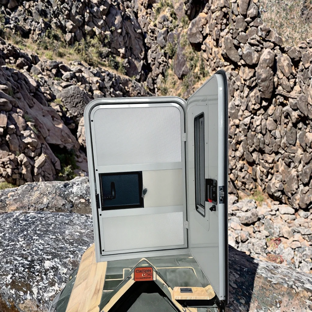 MEIDI نمط جديد الحديثة الفاخرة سبائك الألومنيوم الإطار باب زجاجي أكريليك مع شهادة ECE/E-Mark لمنزل متنقل قافلة